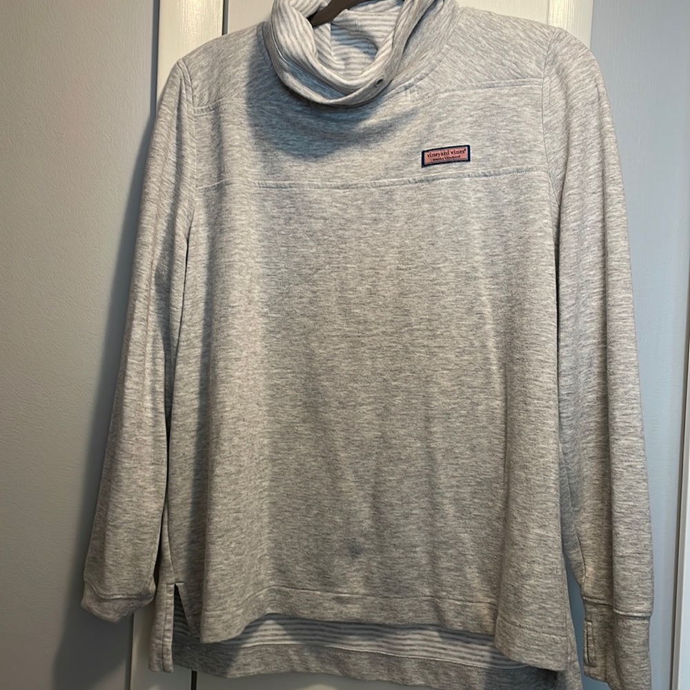 Vineyard Vines - Double Faces Relaxed Funnel Neck Shep Shirt